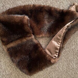 Faux FUR Collar for Sweater, Jacket, Cardigan -Stretch Buttonhole Loops.